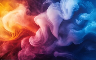 Fototapeta premium ink creating delicate waves of color and fluidity. Generative AI
