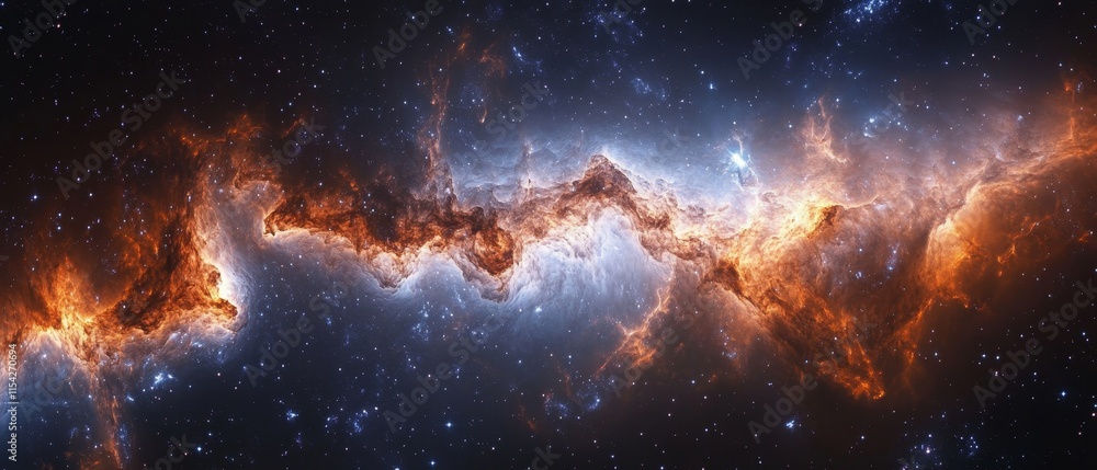 Poster liquid light forming patterns in space. generative ai