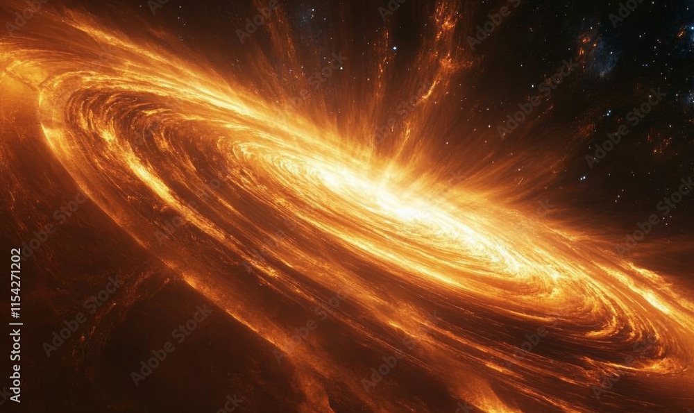 Poster pulsating energy waves cutting through space. generative ai