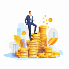 Editable Profit Vector Graphic Design for Business Use