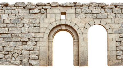 Ancient Stone Archway Ruin Wall