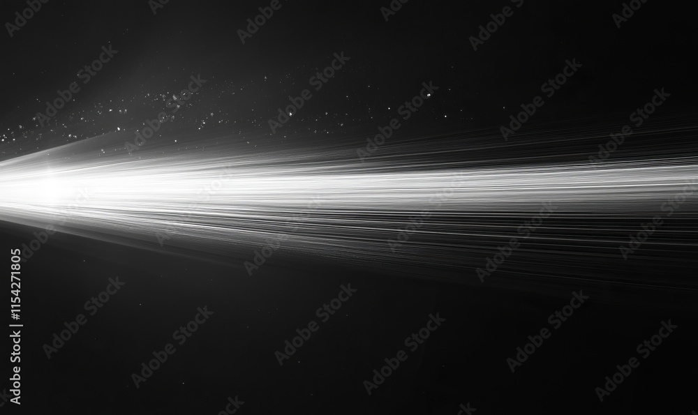 Poster lines in smooth motion across space. generative ai