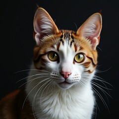 Obraz premium black and white cat