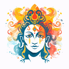 Significance of Hinduism Symbol Illustrated in Vector Art for Educational Purposes