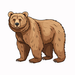 Cute Bear Cartoon Design for Projects - Vector Illustration