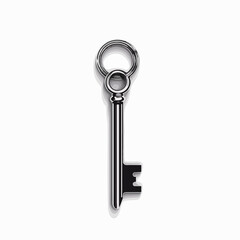 Isolated vector illustration of keys in keychain for design projects