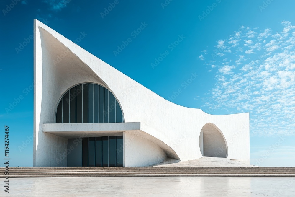 Aufkleber architecture featuring lines and sharp angles. generative ai