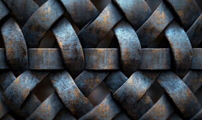 lines intersecting to create intricate, woven patterns. Generative AI