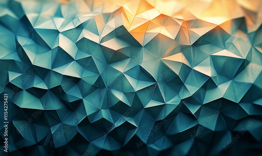 Poster polygons and morphing into patterns. generative ai