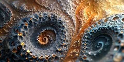 Obraz premium fractals evolving into intricate patterns. Generative AI