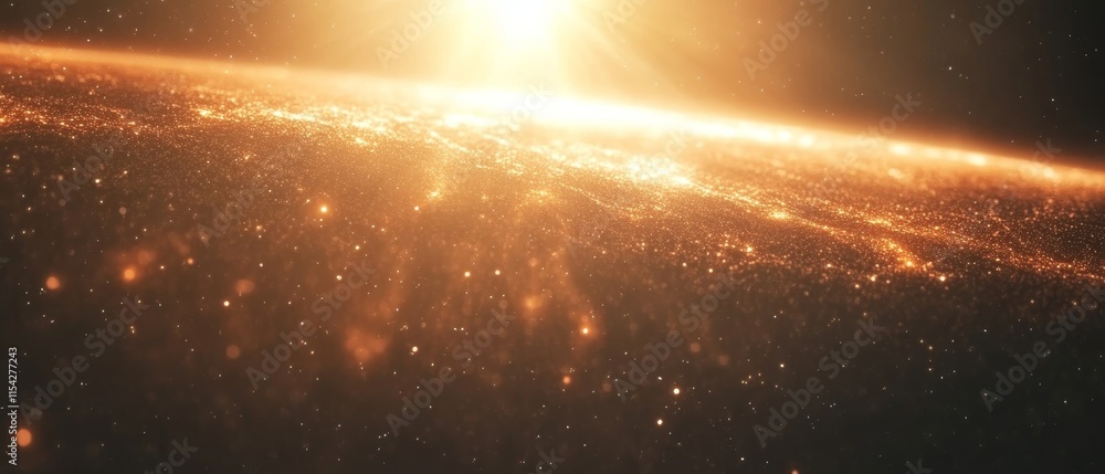 Poster light through space in motion. generative ai