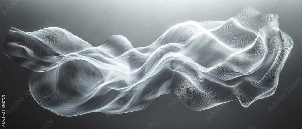 Poster light through space in motion. generative ai