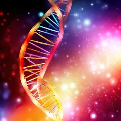DNA strands background