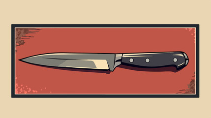 Professional Cutter Knife Flat Vector Illustration for Design Projects