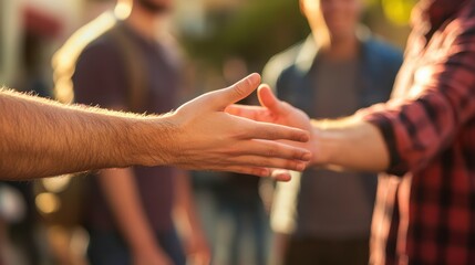 Team Moment in Casual Attire with Natural Lighting