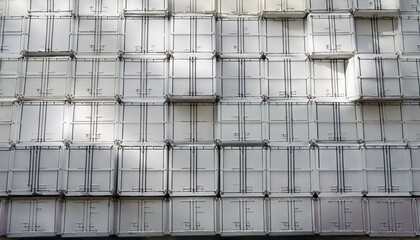 random shifted white cube containers block heritage wallpaper