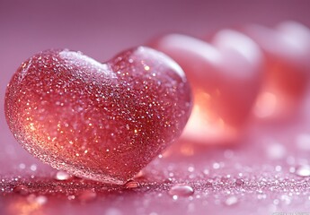 Obraz premium Close-up of a Heart in Detail 