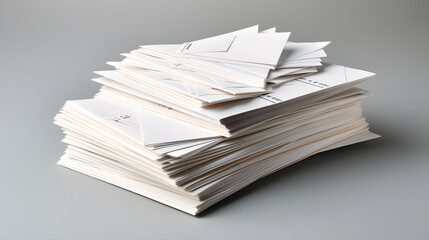 Stack of Direct Mail Envelopes: The Art of Traditional Marketing