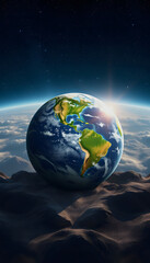 Fototapeta premium Planet Earth globe world set, mindfulness theme, with white tones