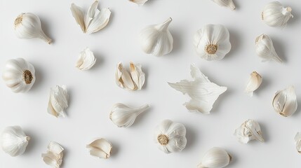 Fototapeta premium Garlic isolated on white background