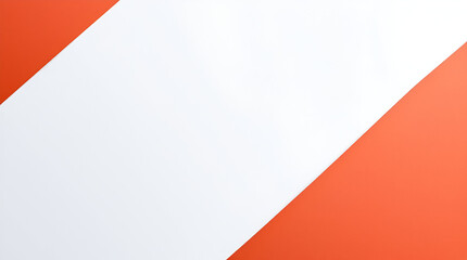Abstract composition of white and orange diagonal shapes on a modern background