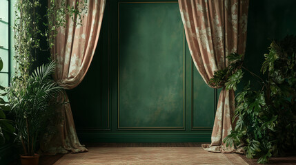 Photoshoot Backdrop Digital Backdrop | Fine Art Curtain  Wall Textures for Studio Photography | Elegant Photoshoot Background and Overlay Design