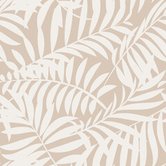 Discover an Elegant Tropical Leaf Seamless Pattern that Enhances Subtle and Chic Decor Styles