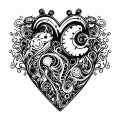 Heart Icon for Graphic Design - Illustration with Transparent Background