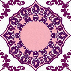 Printable pattern for wall decorations, covers, wallpapers, greeting cards on the occasion of a Muslim holiday. Ramadan . Oil painting