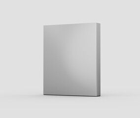 A White Rectangular cardboard box for packaging, branding and product mockups. 3d Illustration