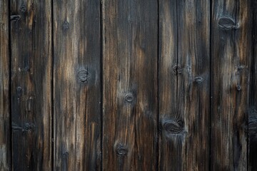 Naklejka premium A close-up shot of a wooden fence with visible knots, suitable for rustic or outdoors-themed designs