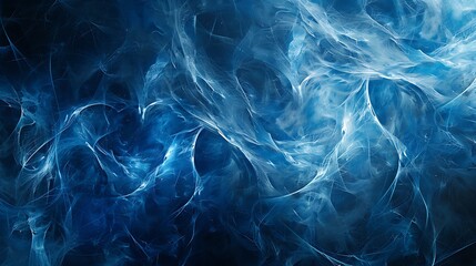 Fototapeta premium Abstract blue background with smooth lines