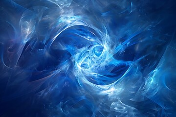 Fototapeta premium Abstract blue background with smooth lines