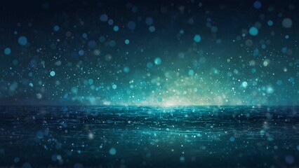 Ocean-inspired blues, cool turquoise and aqua bokeh lights gently floating on a soft marine gradient, evoking a tranquil ocean vibe, Background with bokeh