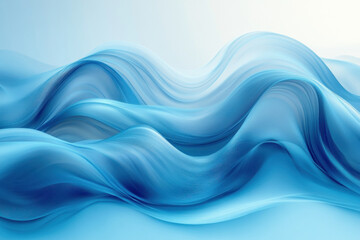 Fototapeta premium Abstract blue waves background with a dynamic pattern flowing diagonally across the image, creating a sense of movement and tranquility.
