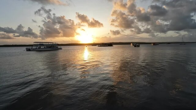 Sunset at Praia do Jacare Brazil	