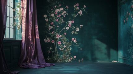 Photoshoot Backdrop Digital Backdrop | Fine Art Curtain  Wall Textures for Studio Photography | Elegant Photoshoot Background and Overlay Design