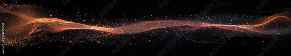 Poster digital graphic abstract banner background for ai and machine learning