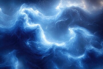 Beautiful blue clouds floating in the sky, suitable for use as a background or landscape image