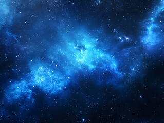 Stunningly Detailed Digital Painting: Celestial Nebula Glows Vividly in Deep Space. AI Generated
