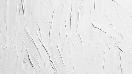 Obraz premium White grunge wall with irregular brush strokes, light scratches, and a soft, dusty texture that adds depth.