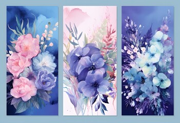 set of invitation card