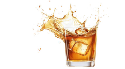 Vodka Splash. Vodka, Splash, Drink, Liquid, Drop, Flow, Refreshing, Beverage, Clear, Bold, Crisp, Smooth, Delicious, Fresh, Isolated.