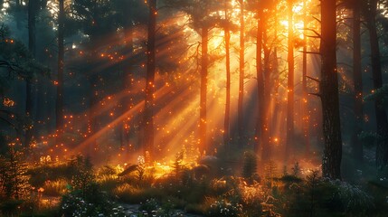 fire in the forest