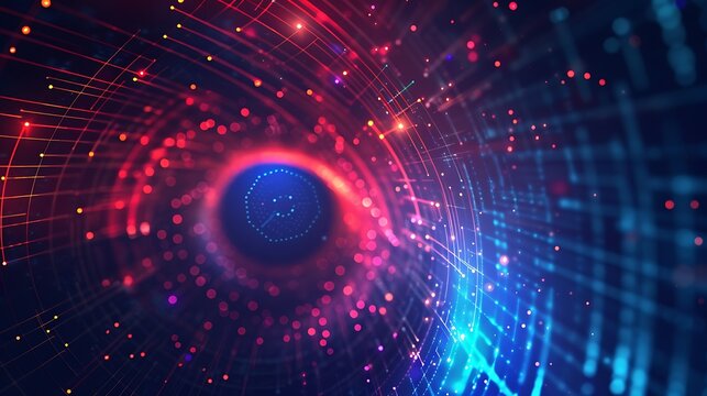 Technology abstract futuristic science background for internet business. Big data concept