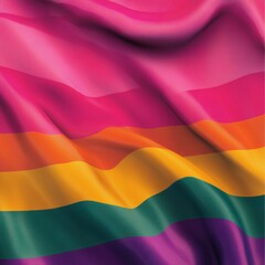 Fototapeta premium A vibrant close-up of the rainbow flag, symbolizing diversity and inclusivity.