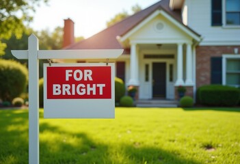 A House With A Spacious Bright Sign Displaying Its Desirable Features