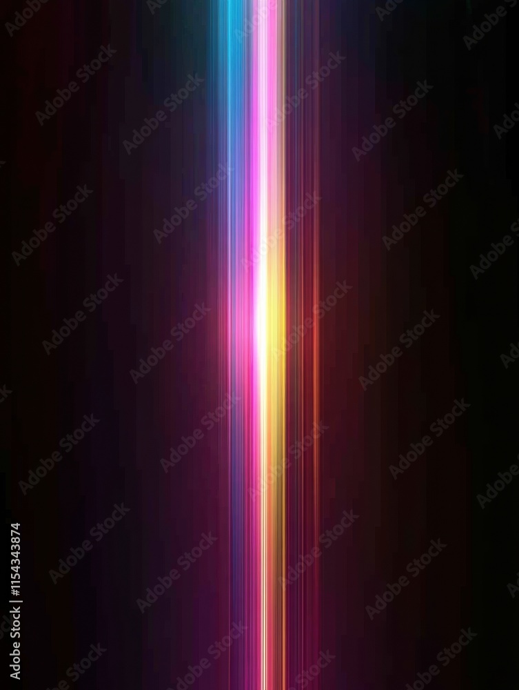 Poster vibrant light streaks create an abstract pattern in a dark background suitable for modern art displa
