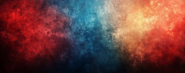 Fototapeta premium Blue Red Colors Gradient Background with a Grainy Texture, Generative AI