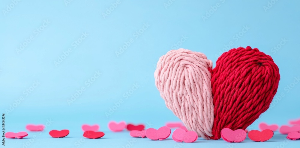 Poster a valentine's day wallpaper featuring an abstract background with light pink bokeh hearts, created u
